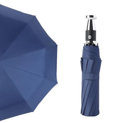 Custom Logo Printed Dual- Umbrella and Anti-UV/Rain Protection with Black Metal Shaft (Логотип на заказ, напечатанный с двойным зонтиком и защитой от ультрафиолетовых лучей и дождя с черным металлическим валом)