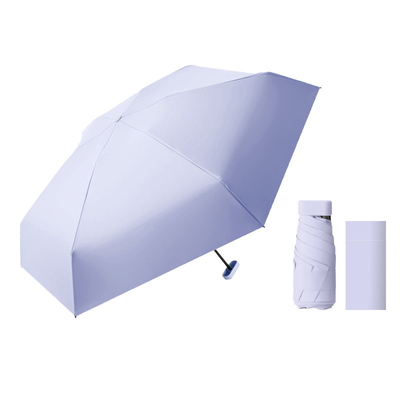 Оптовая Mini Umbrella UV Block 6 сложной картонной сумки с зонтиком легко носить двойной использованный крошечный зонтик