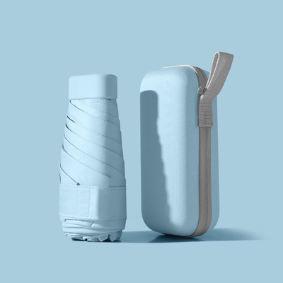Оптовая Mini Umbrella UV Block 6 сложной картонной сумки с зонтиком легко носить двойной использованный крошечный зонтик